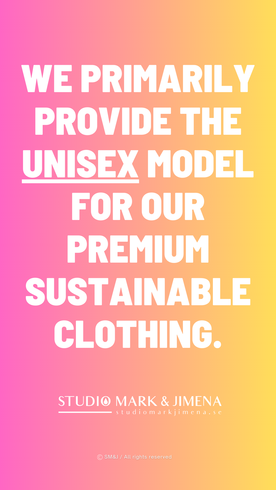 Inkludering unisex hållbart mode