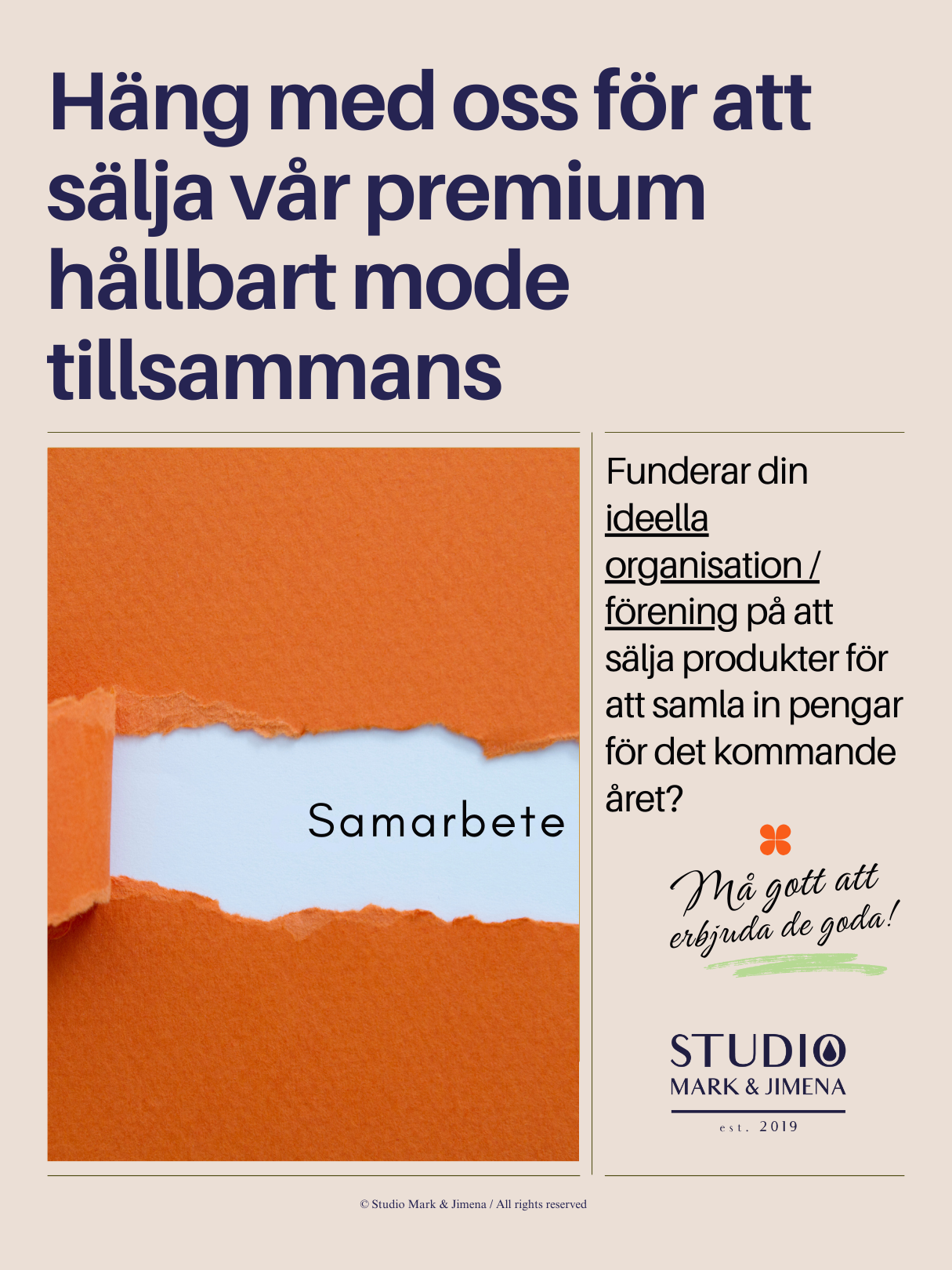 Förenings Försäljning av hållbart mode